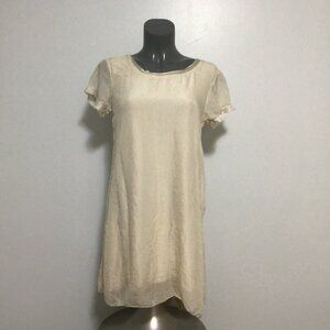 GIULIA Silk Tunic Dress with Lace Detailing  Size XS